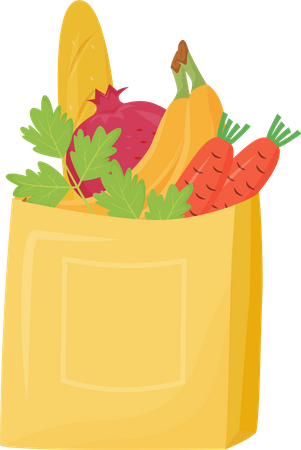 Grocery bag  Illustration