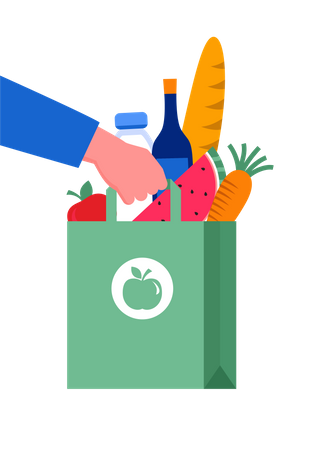 Grocery delivery  Illustration