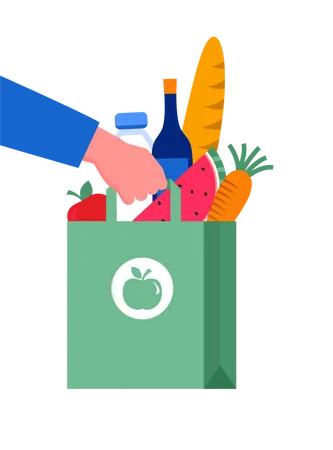 Grocery delivery  Illustration