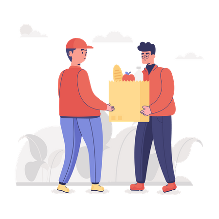 Grocery Delivery  Illustration