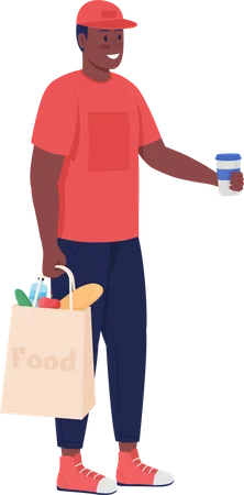 Grocery Delivery  Illustration