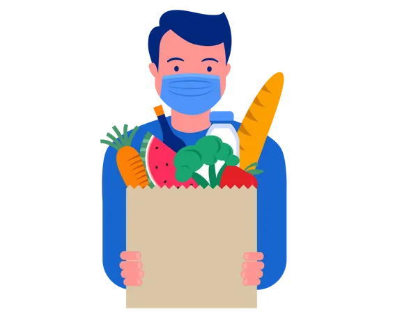 Grocery delivery  Illustration