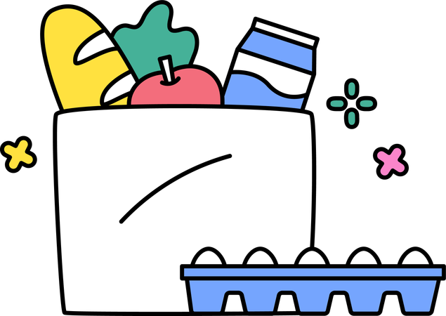 Grocery market  Illustration