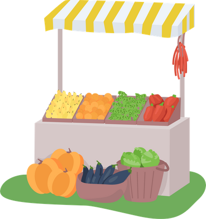 Grocery market  Illustration