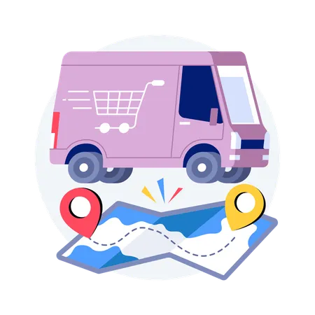 Grocery Pickup  Illustration