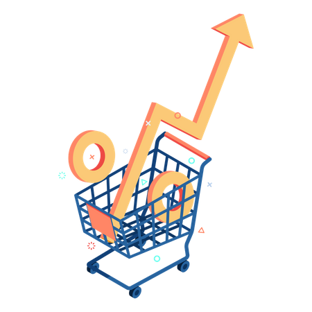 Grocery Prices Rising Illustration