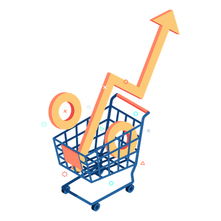 Grocery Prices Rising  Illustration