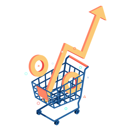 Grocery Prices Rising  Illustration