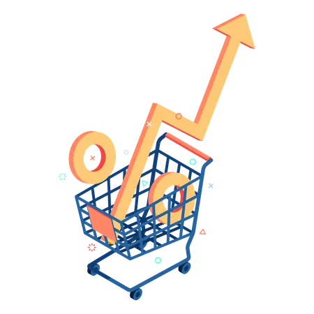 Grocery Prices Rising  Illustration