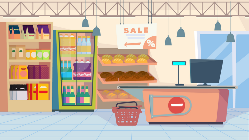 Grocery Shop  Illustration