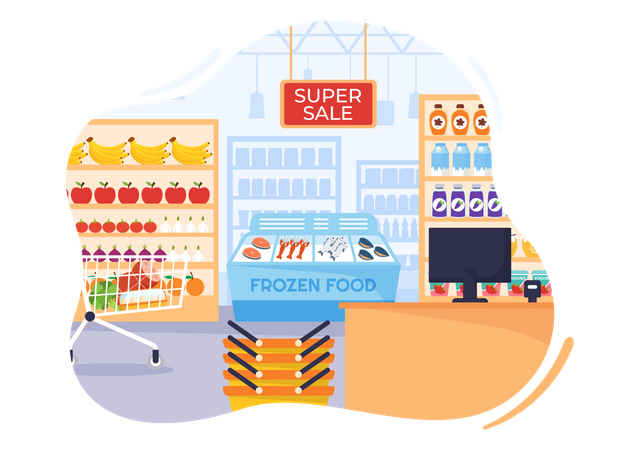 Grocery Shop  イラスト