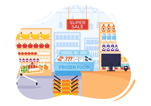 Grocery Shop  イラスト