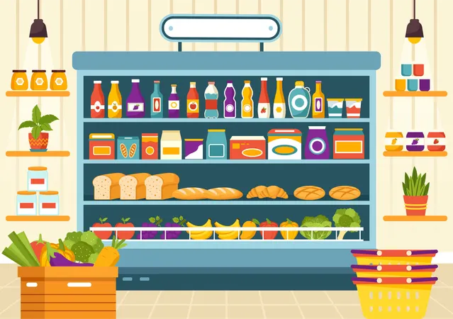 Grocery Shop  Illustration