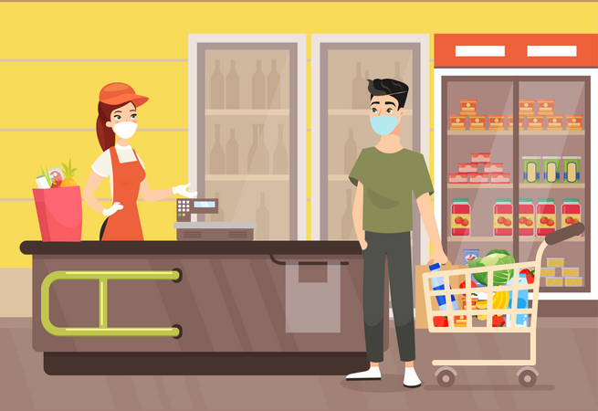 Grocery shop  Illustration