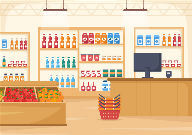 Grocery Shop  Illustration