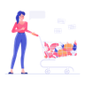 illustration for grocery