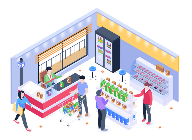 Grocery Store  Illustration