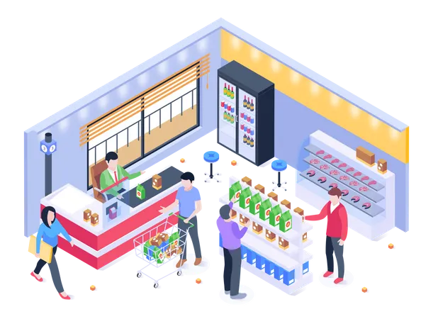 Grocery Store  Illustration