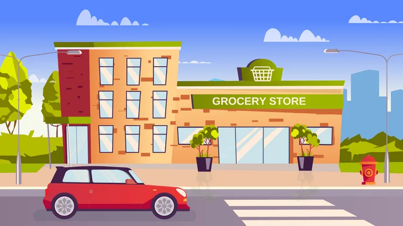 Grocery store  Illustration