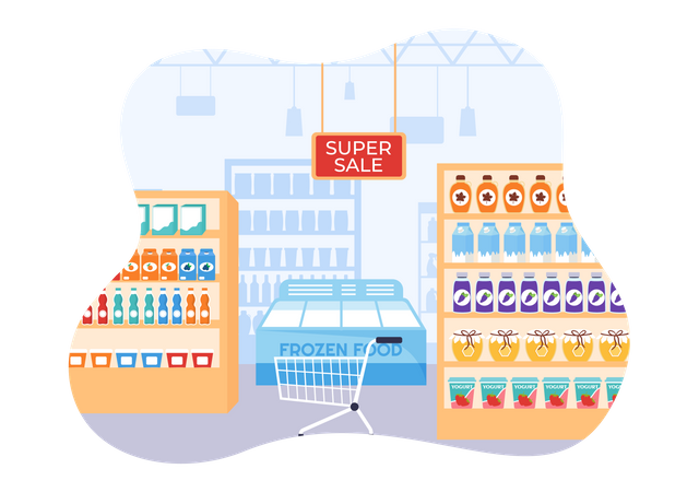 Grocery Store  Illustration