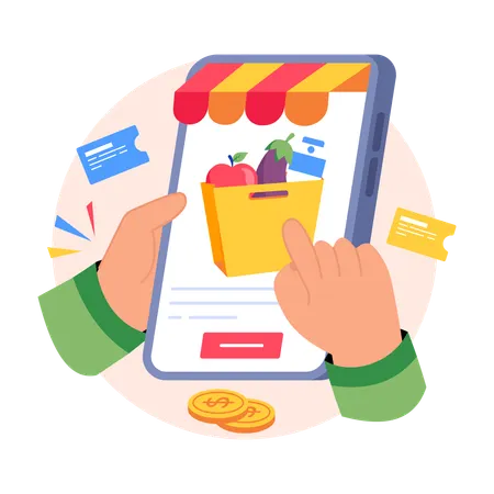 Grocery Subscription  Illustration