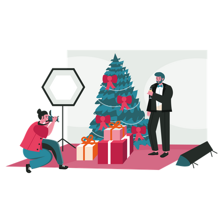 Groom Photoshoot  Illustration