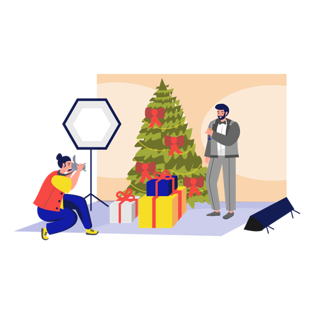Groom Photoshoot  Illustration