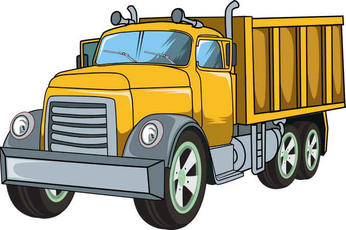 Gros camion classique  Illustration