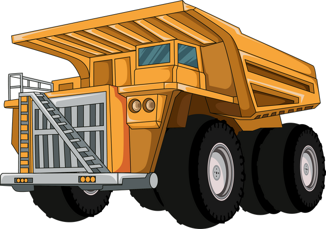 Gros camion de chantier  Ilustración