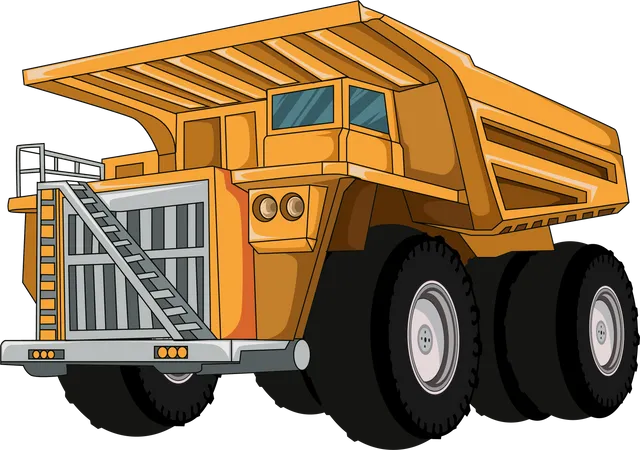 Gros camion de chantier  Ilustración