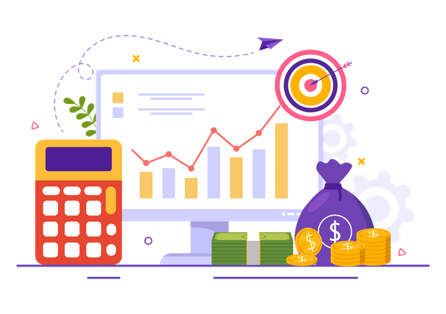 Gross Domestic Product growth and analysis  Illustration