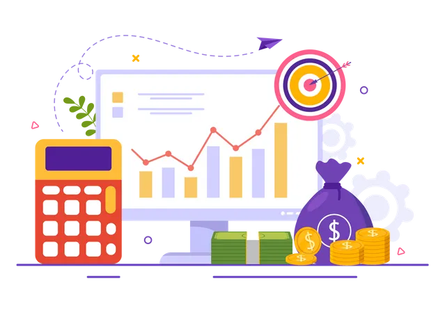 Gross Domestic Product growth and analysis  Illustration