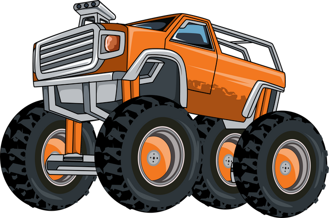 Großer Monstertruck  Illustration