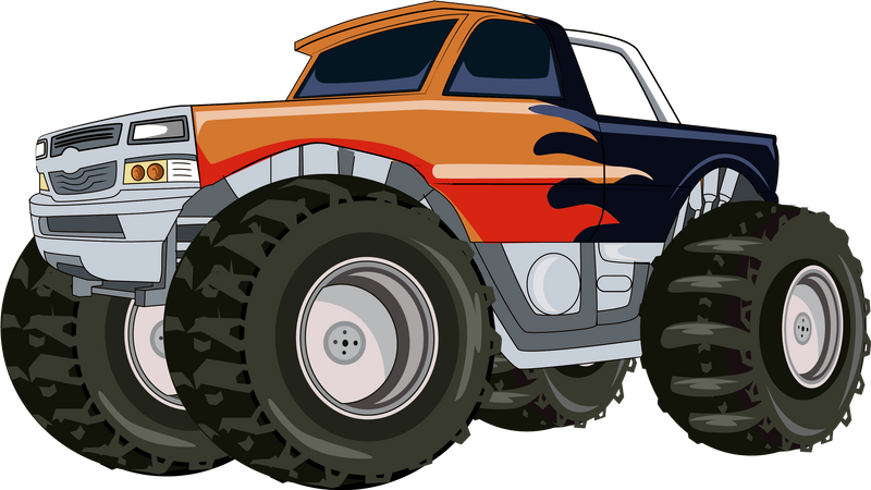 Großer Monstertruck  Illustration