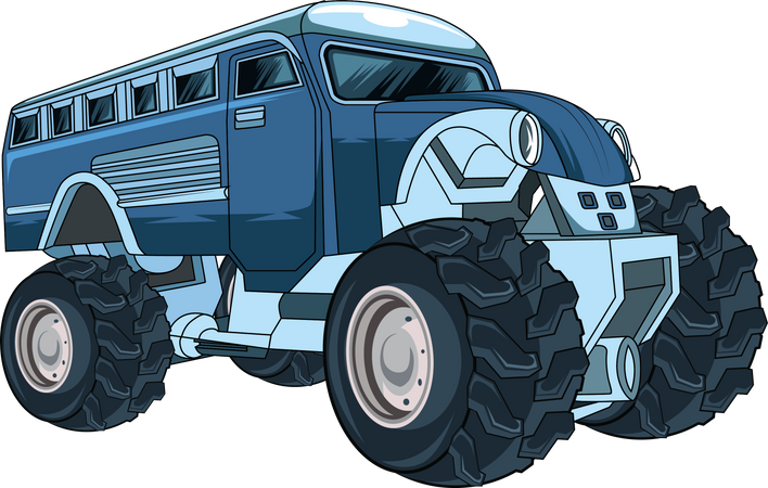 Großer Monstertruck  Illustration