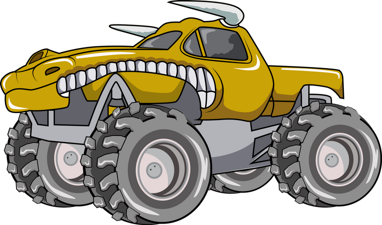 Großer Monstertruck  Illustration