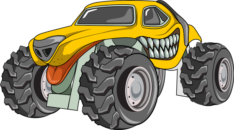 Großer Monstertruck  Illustration