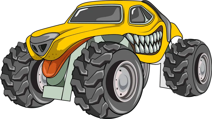 Großer Monstertruck  Illustration