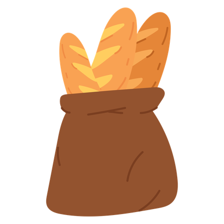 Großes Brot  Illustration