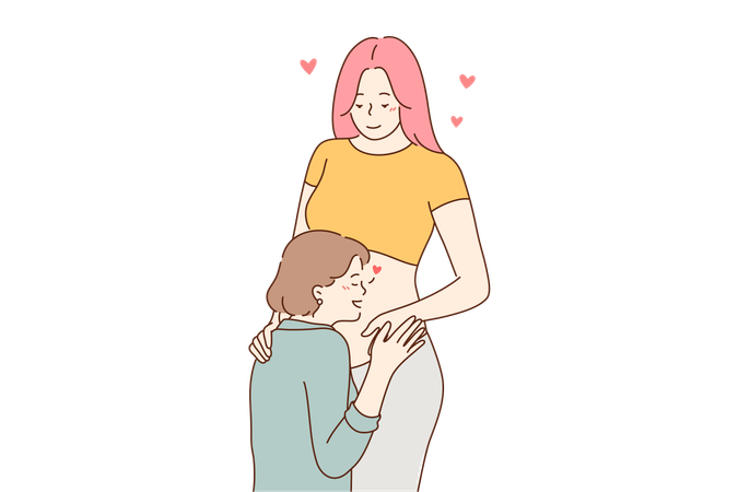 Grossesse lgbtq  Illustration