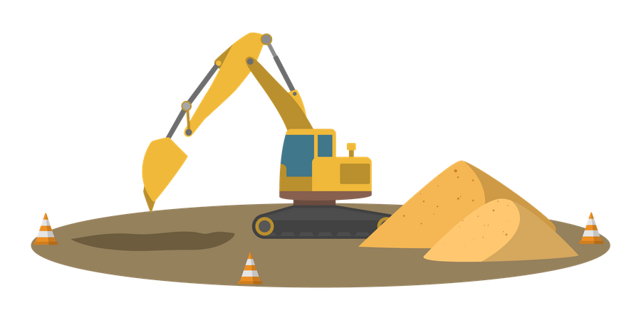 Ground Excavator  Illustration