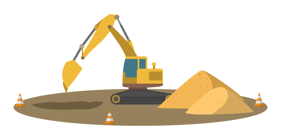 Ground Excavator  Illustration