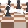 chess king illustration svg