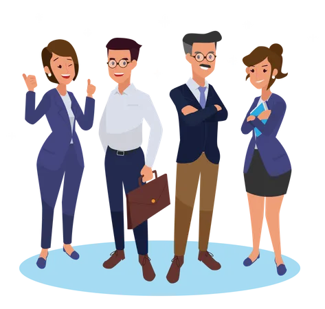 Group of business people  Illustration