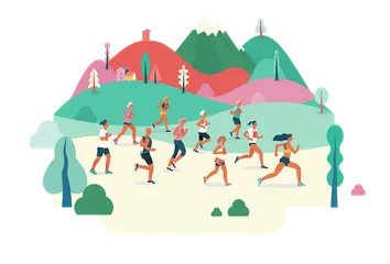 Marathon Illustration Pack