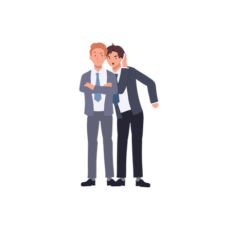 Group of office colleagues gossiping  Illustration