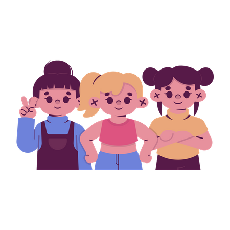 Group of woman  Illustration
