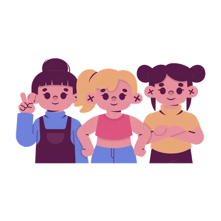 Group Of Woman Supporting Each Other Illustration To Celebrate Womens Day Illustration