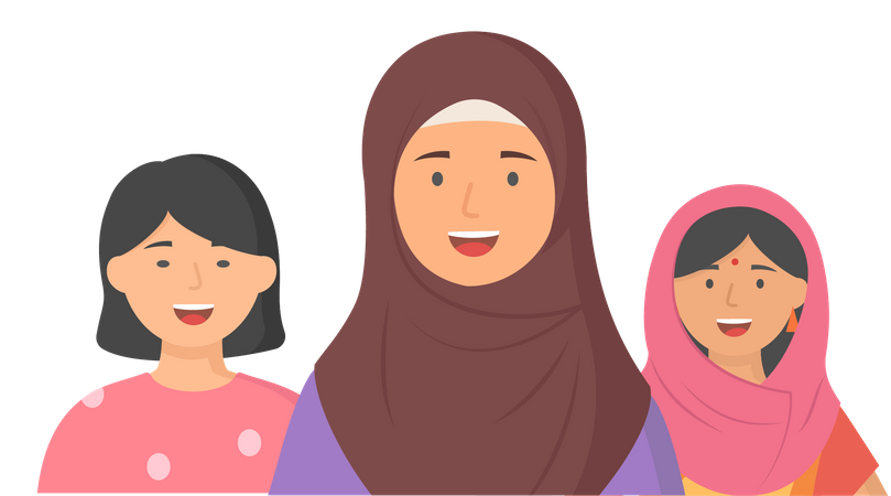 Group Of Women  イラスト
