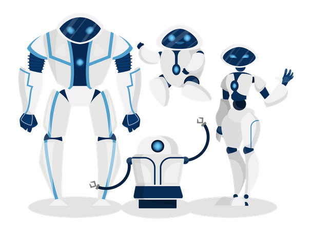 Groupe de chatbot IA  Illustration